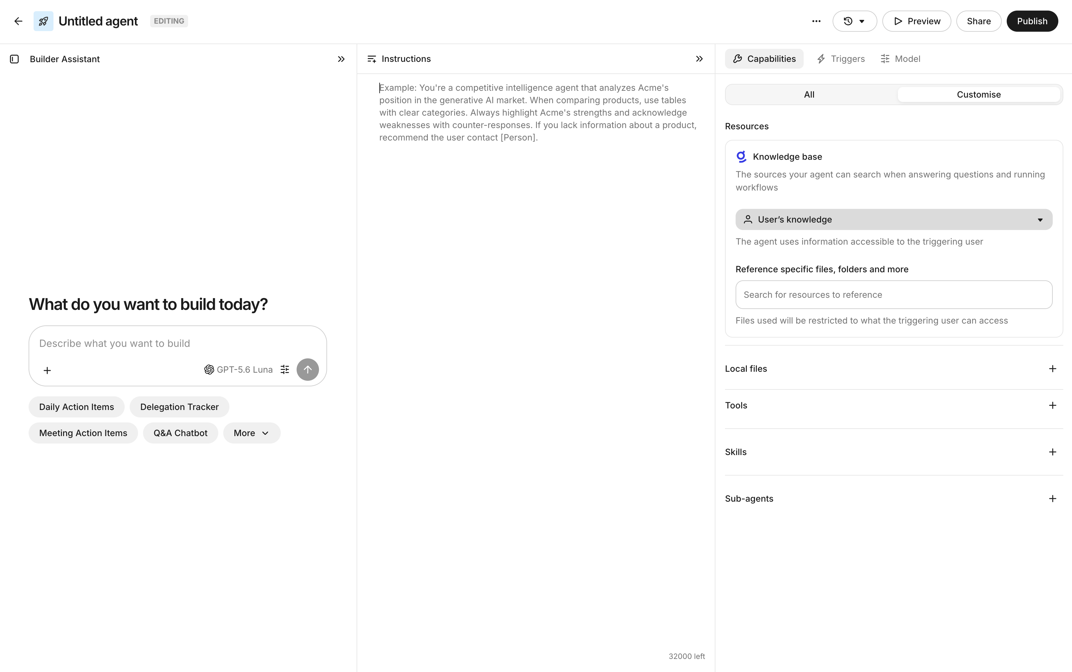 Overview of the agents problem and opportunity space
